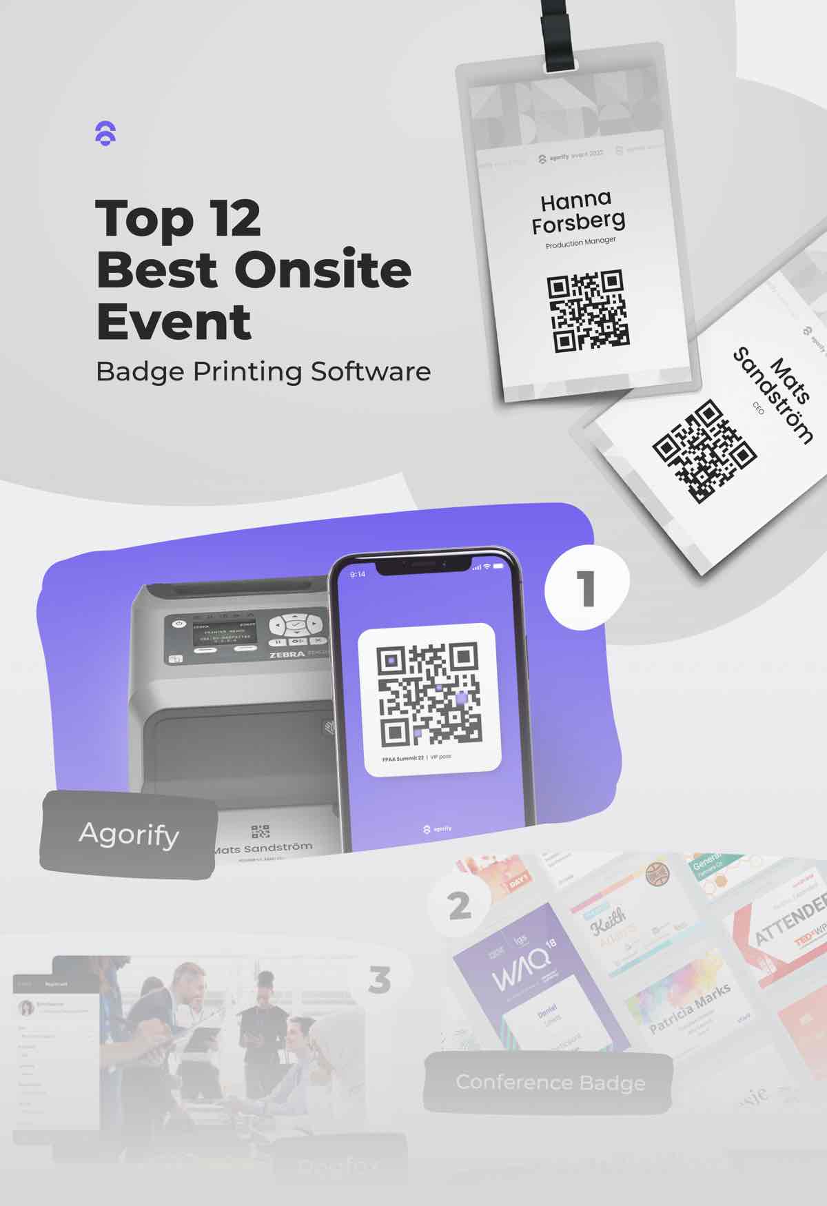 Event Badge Printing Alternatives Infographic