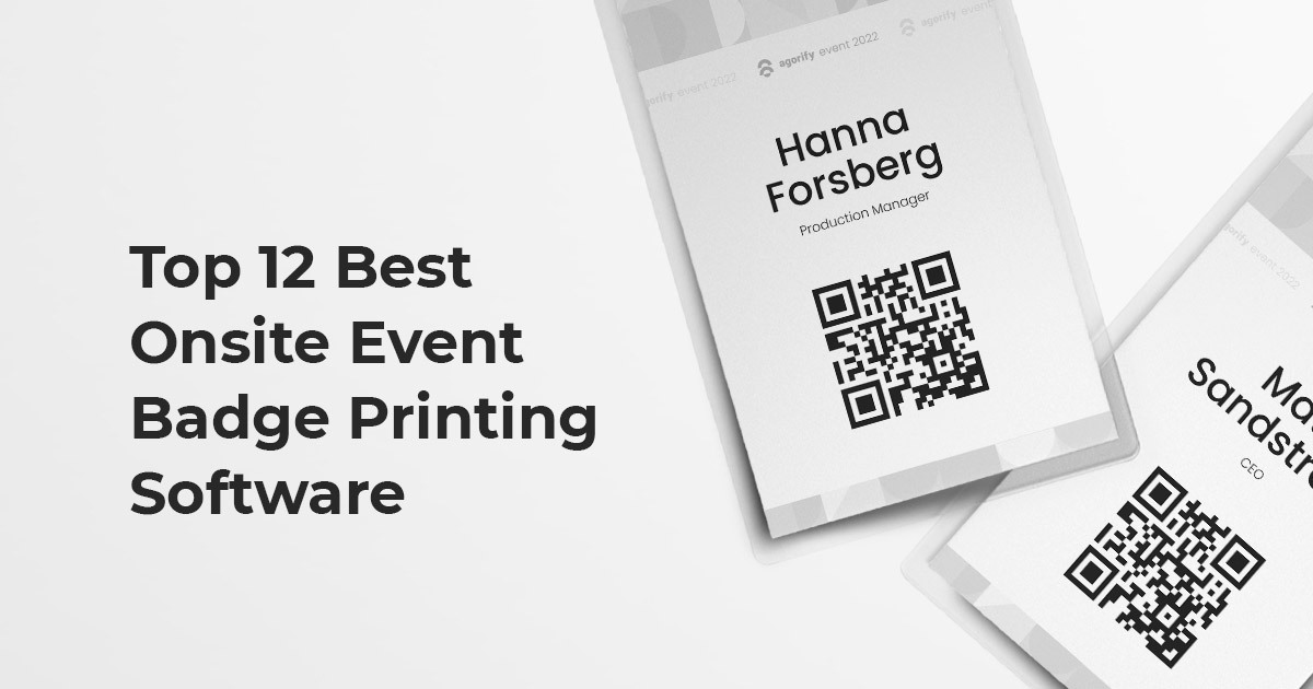 Best onsite event badge printing banner